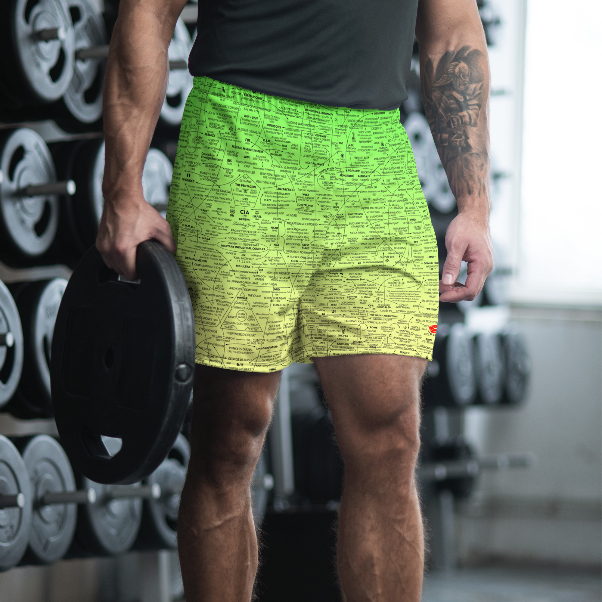 Q-WEB Athletic Shorts (Acid) - Image 3