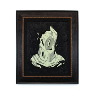 Cubist Ghost, Mixed Media, 23.5" x 27.5"