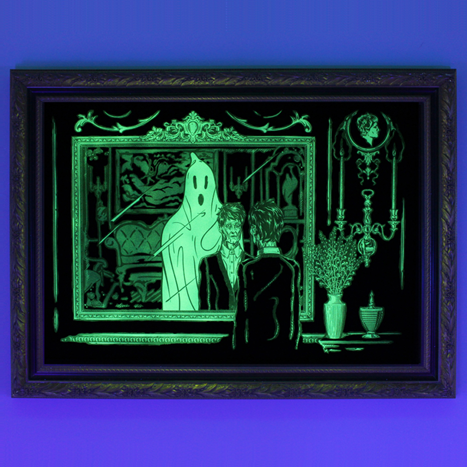 Ghost in the Mirror, Mixed Media, 24.5" x 32.75" - Image 6