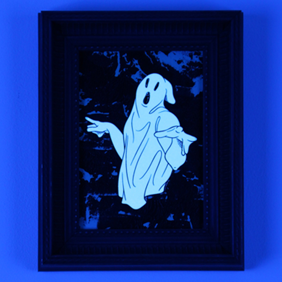 Mr. Spooky, Mixed Media, 7.5" x 9.5" - Image 4