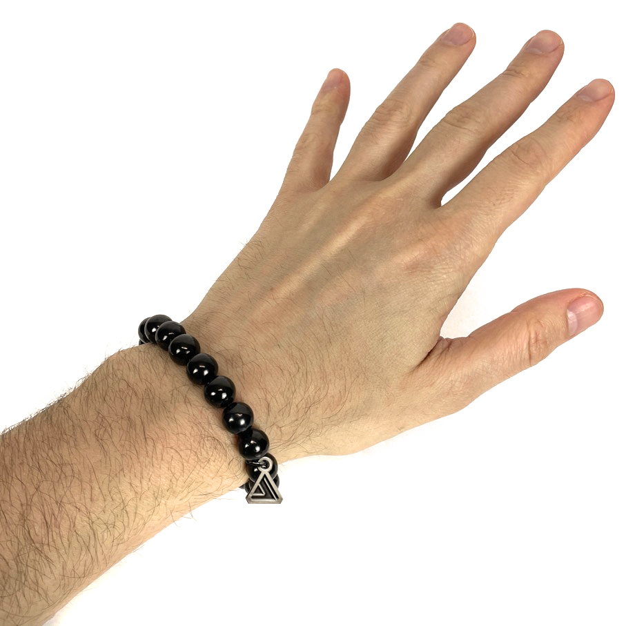 Lightcode Shungite Bead Bracelet (10mm) - Image 4