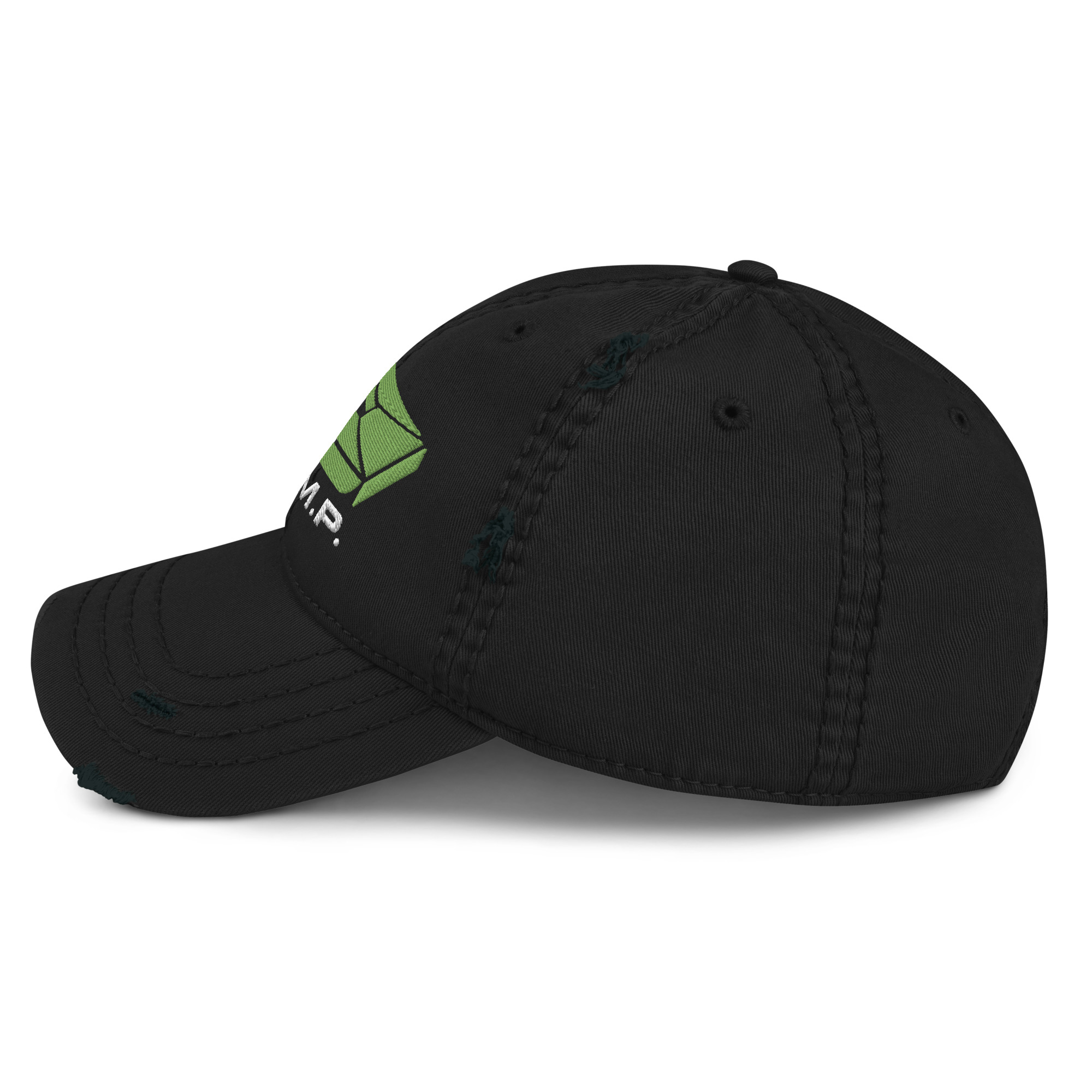 D.S.M.P. Distressed Corporate Logo Hat (Green) - Image 5