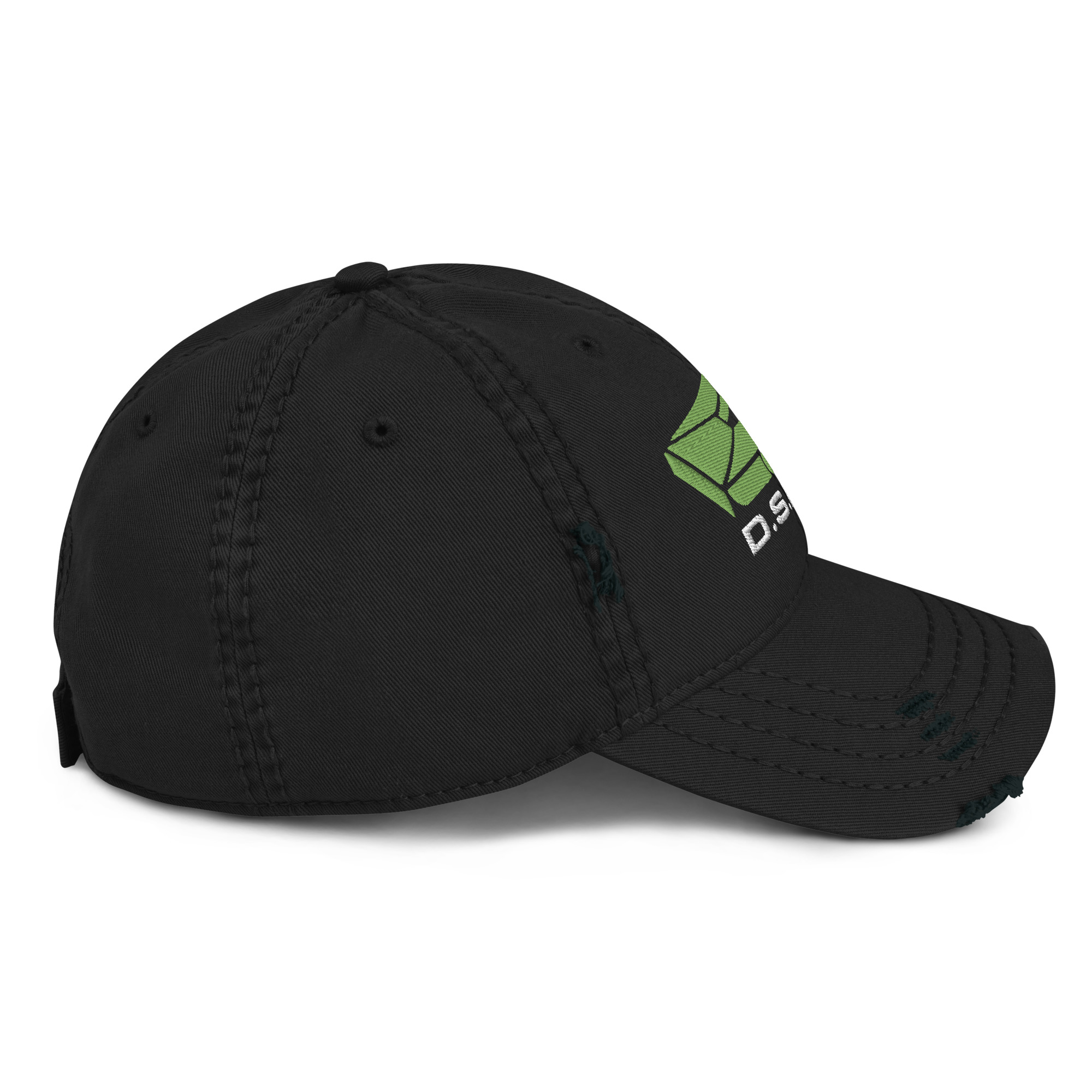 D.S.M.P. Distressed Corporate Logo Hat (Green) - Image 6
