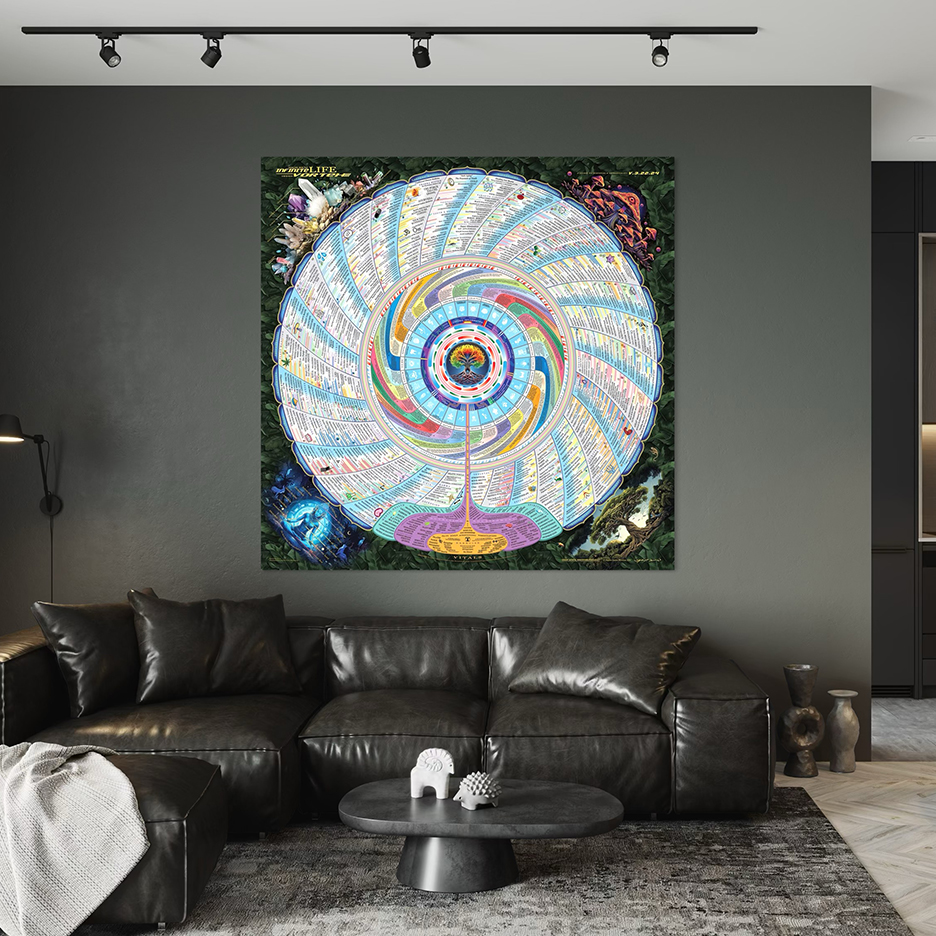 Infinite Life Vortex Tapestry 72" (6') - Image 2