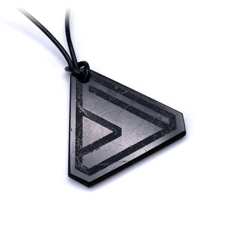 Shungite Lightcode Pendant : EMF Protection Energy