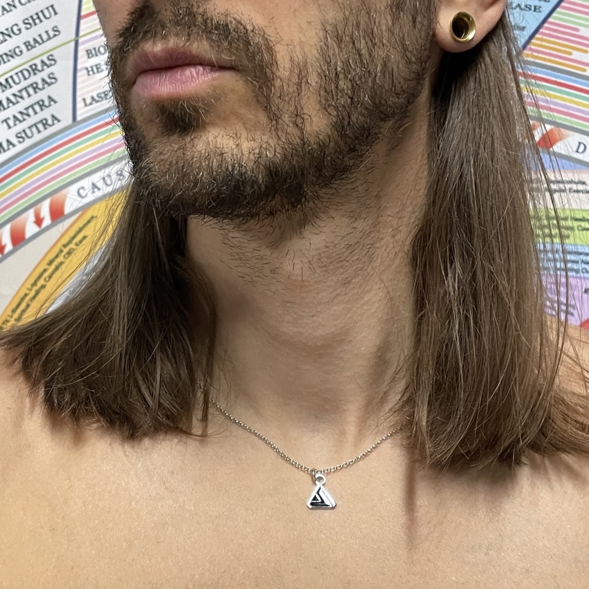 Lightcode Silver Pendant w Chain - Image 6