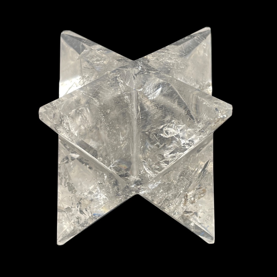 Clear Quartz Merkaba, 2" - Image 2