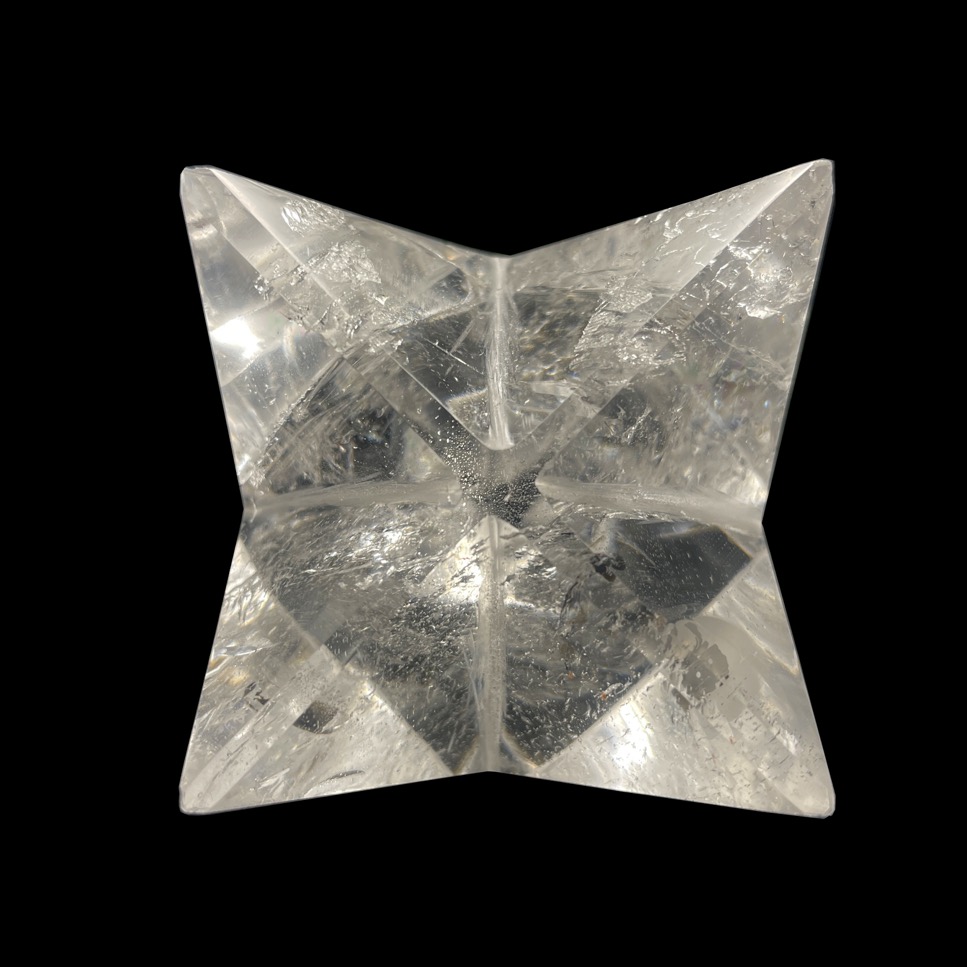 Clear Quartz Merkaba, 2" - Image 3