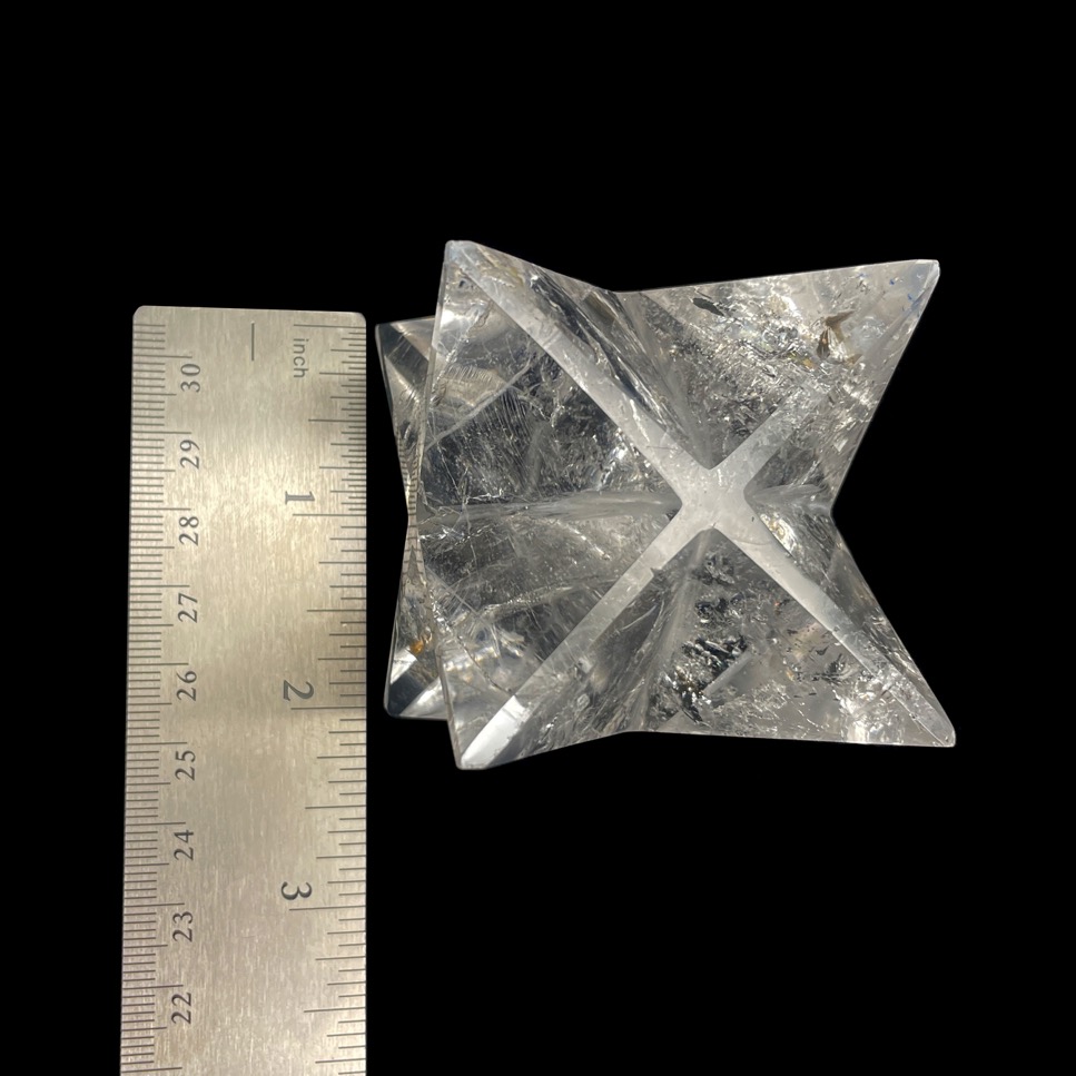 Clear Quartz Merkaba, 2" - Image 5