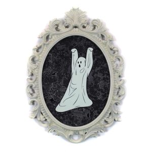 Tip Toe Ghost, Mixed Media, 13" x 17.5"