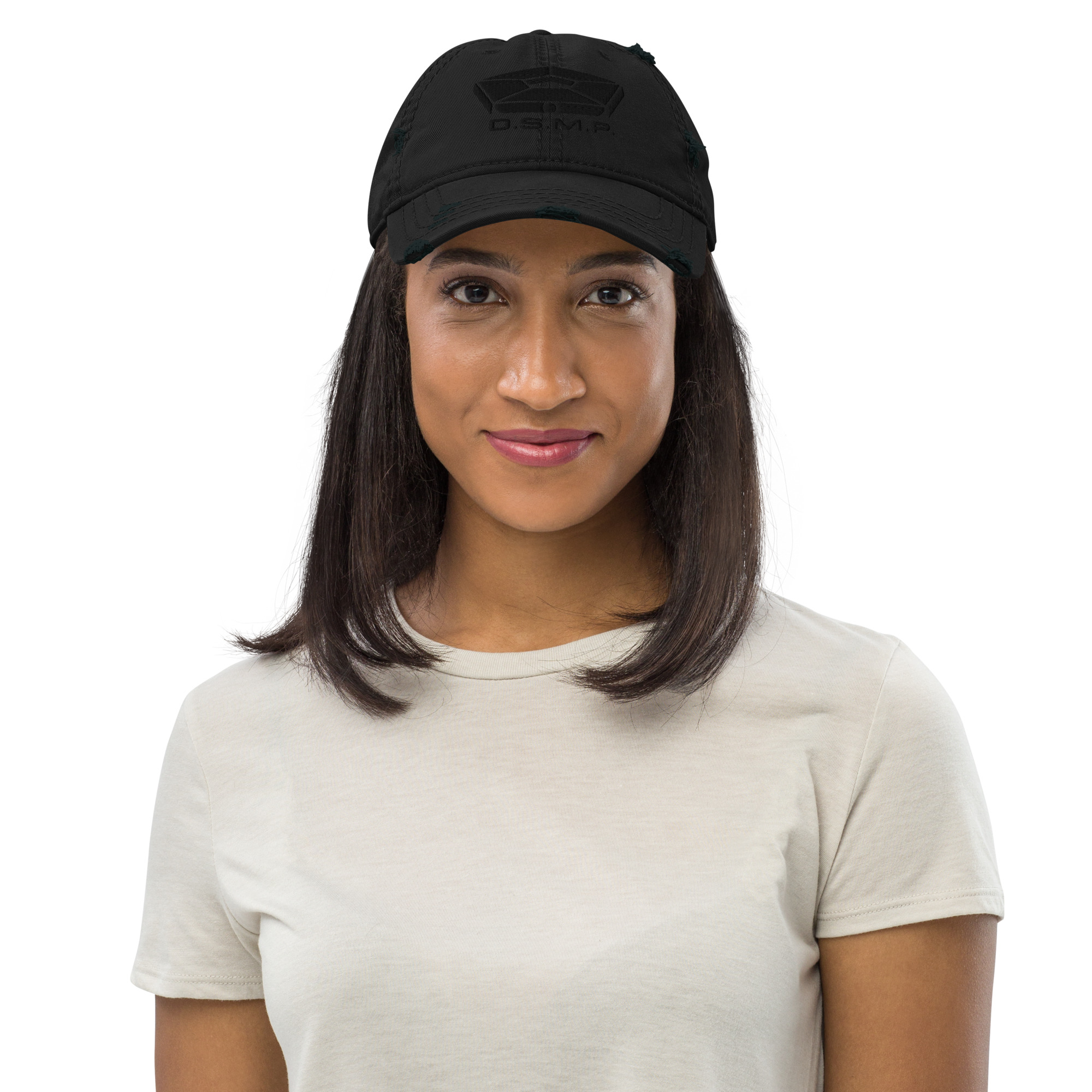 D.S.M.P. Distressed Corporate Logo Hat (Dark) - Image 3