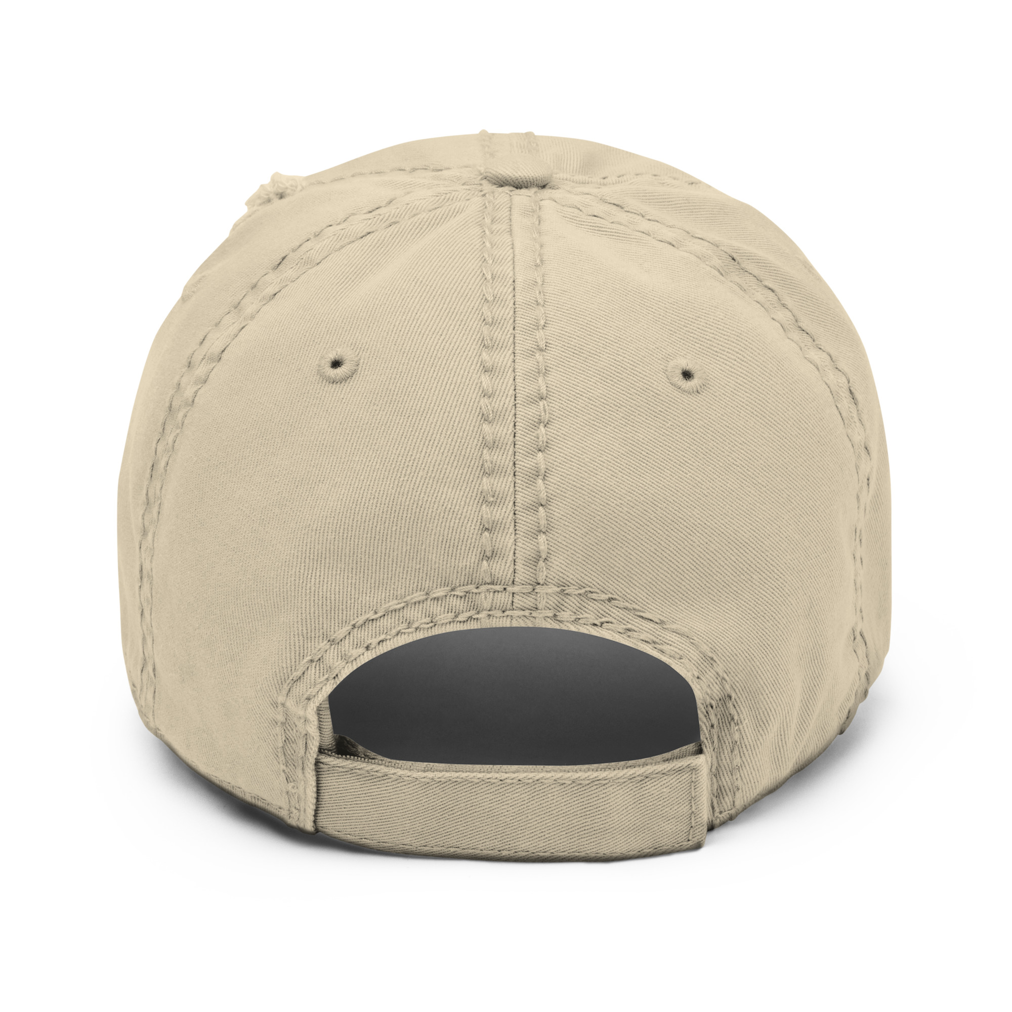 D.S.M.P. Distressed Corporate Logo Hat (Tan) - Image 4