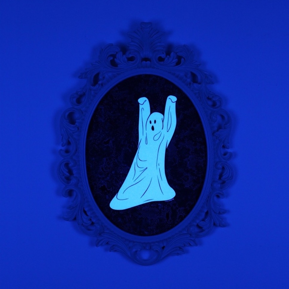 Tip Toe Ghost, Mixed Media, 13" x 17.5" - Image 3