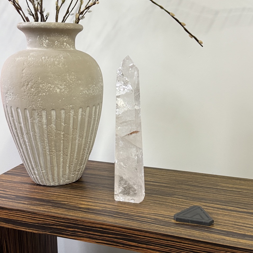 Giant Quartz Polished Obelisk 16.75", Brazil - Image 2