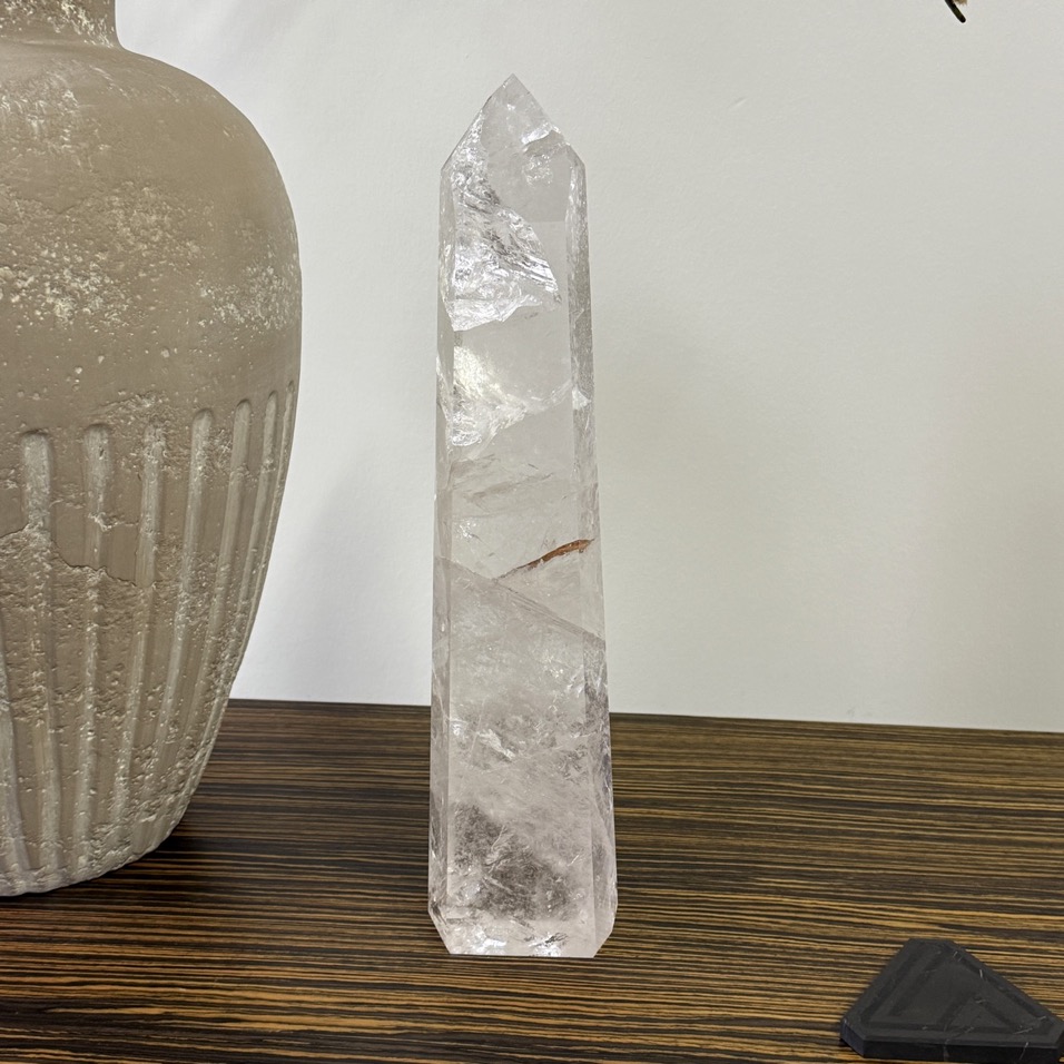 Giant Quartz Polished Obelisk 16.75", Brazil - Image 3