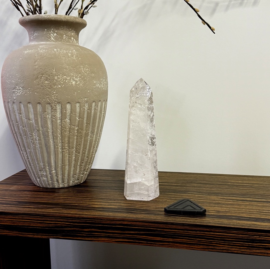 Giant Quartz Polished Obelisk 13.25", Brazil - Image 4