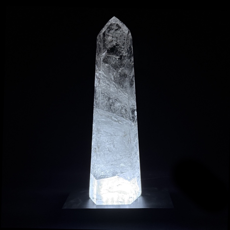 Giant Quartz Polished Obelisk 13.25", Brazil - Image 2