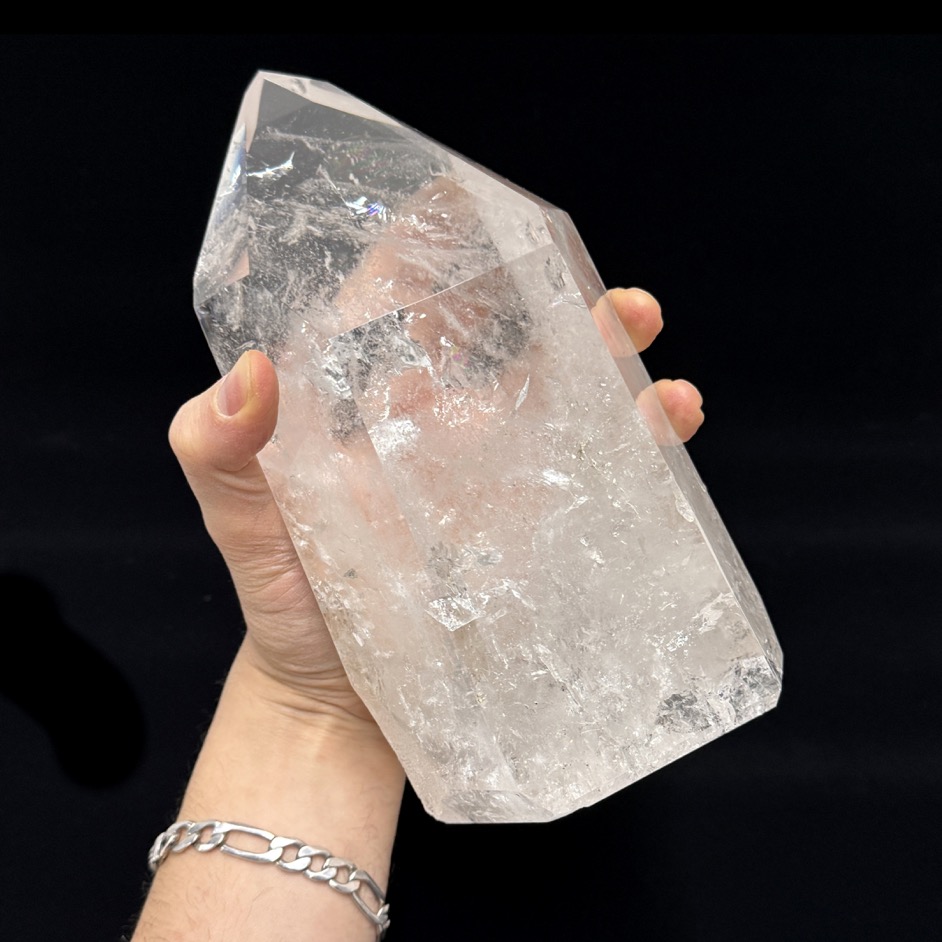XL Quartz Polished Point 8.75", Brazil - Image 3