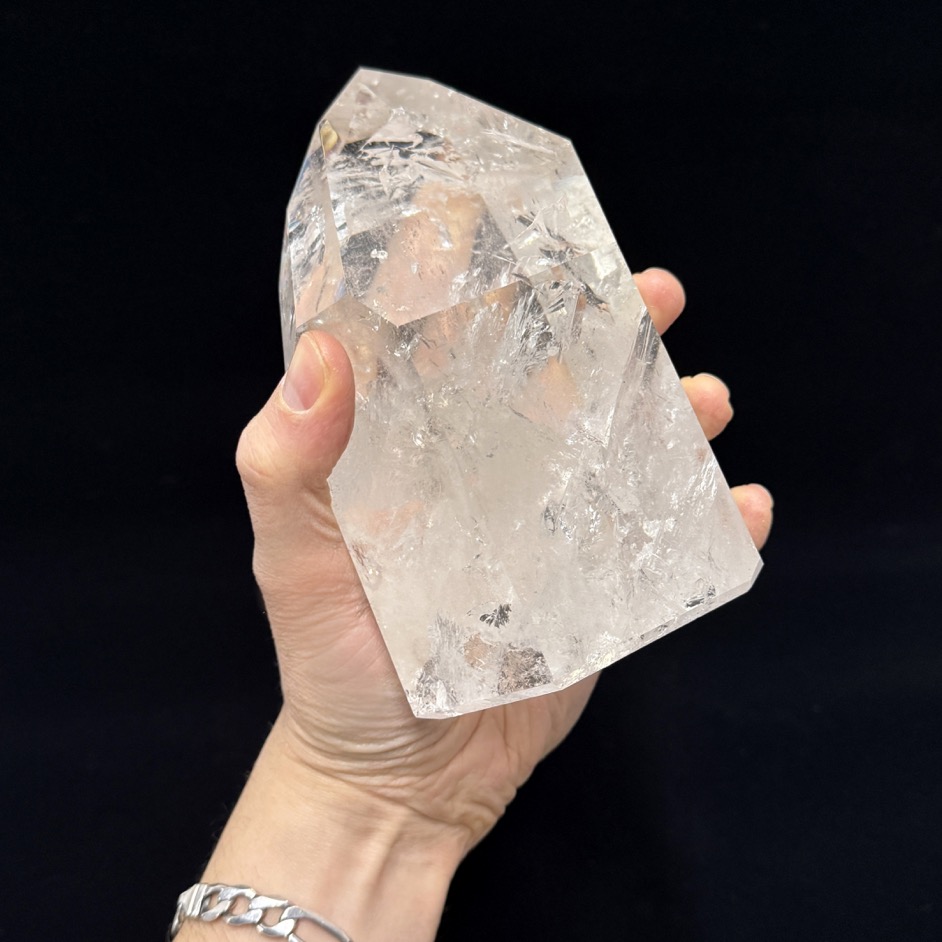 XL Quartz Polished Point 6.5", Brazil - Image 3