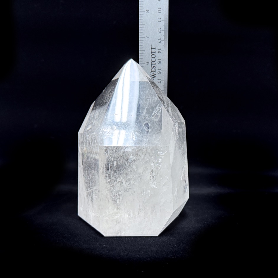 XL Quartz Polished Point 6", Brazil - Image 14