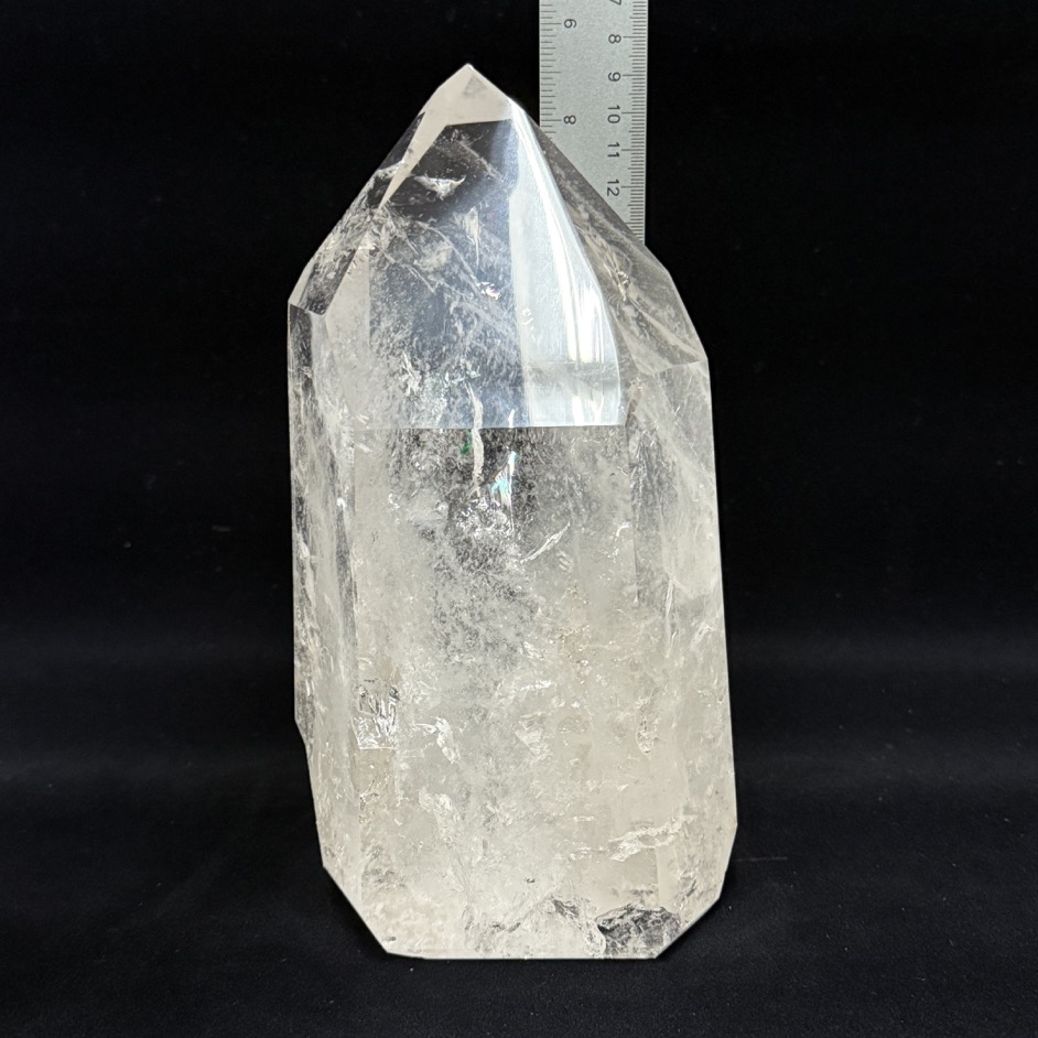 XL Quartz Polished Point 8.75", Brazil - Image 14