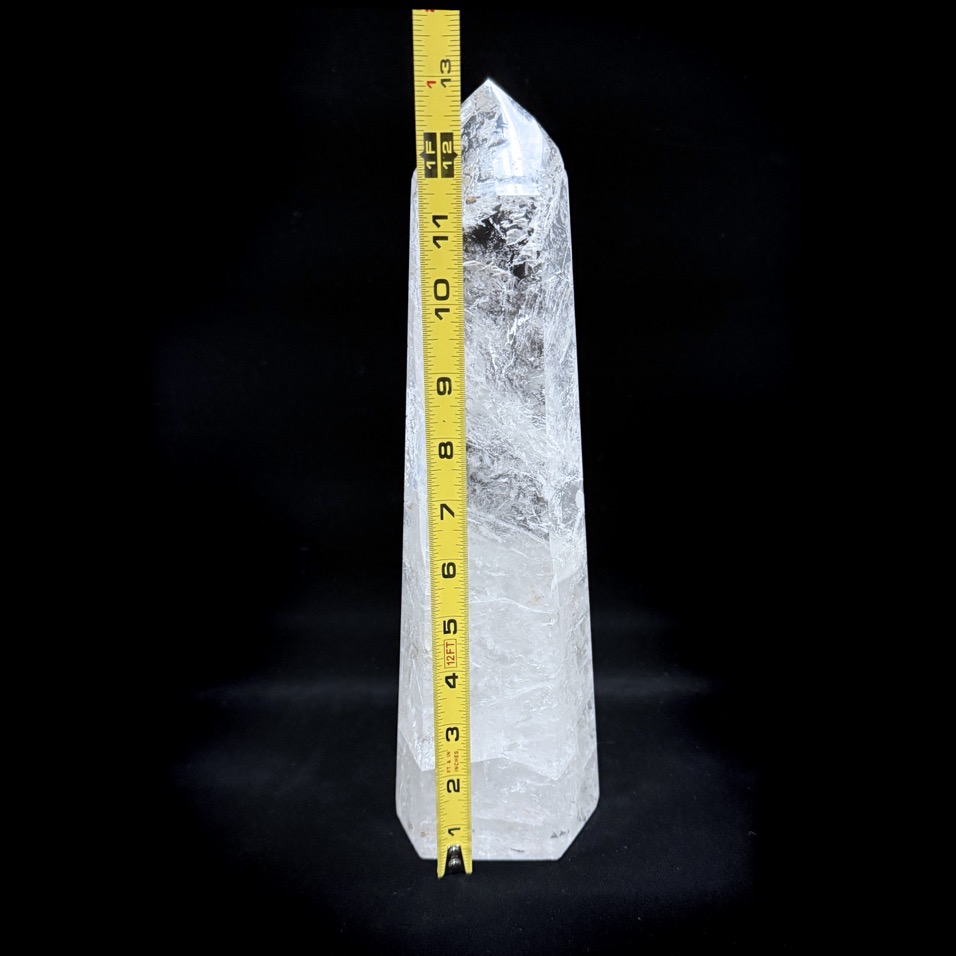 Giant Quartz Polished Obelisk 13.25", Brazil - Image 10