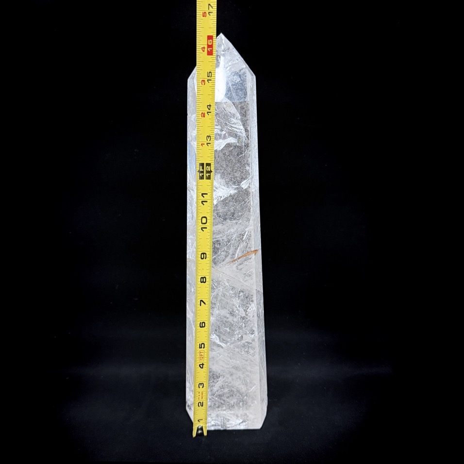 Giant Quartz Polished Obelisk 16.75", Brazil - Image 10