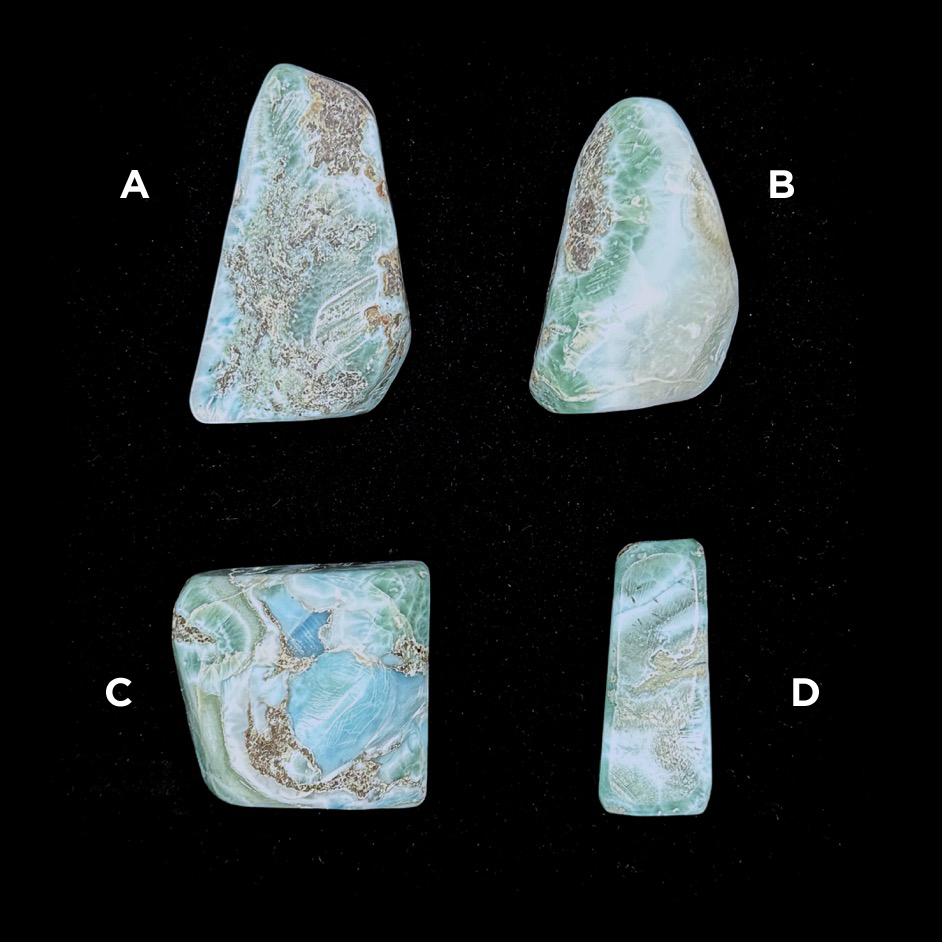 Dark Aqua Larimar Tumbled, Dominican Republic - Image 5