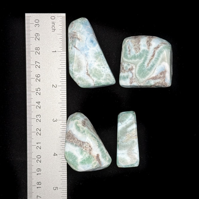 Dark Aqua Larimar Tumbled, Dominican Republic - Image 6