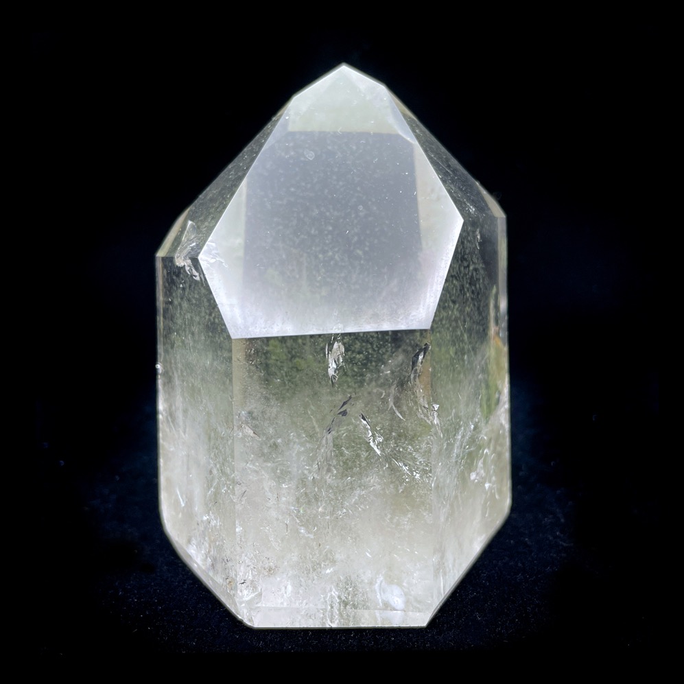 Chlorite Quartz Polished Point 3.5", Brazil - Image 3