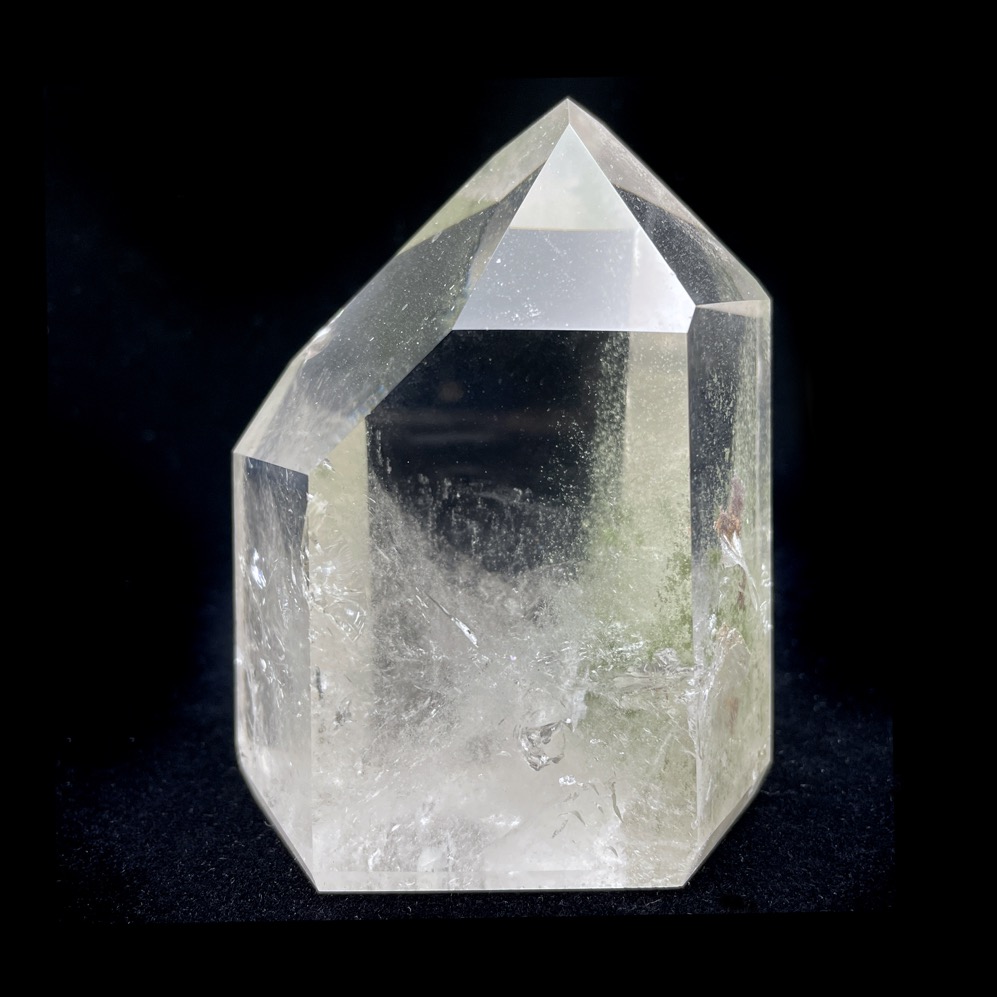 Chlorite Quartz Polished Point 3.5", Brazil - Image 5