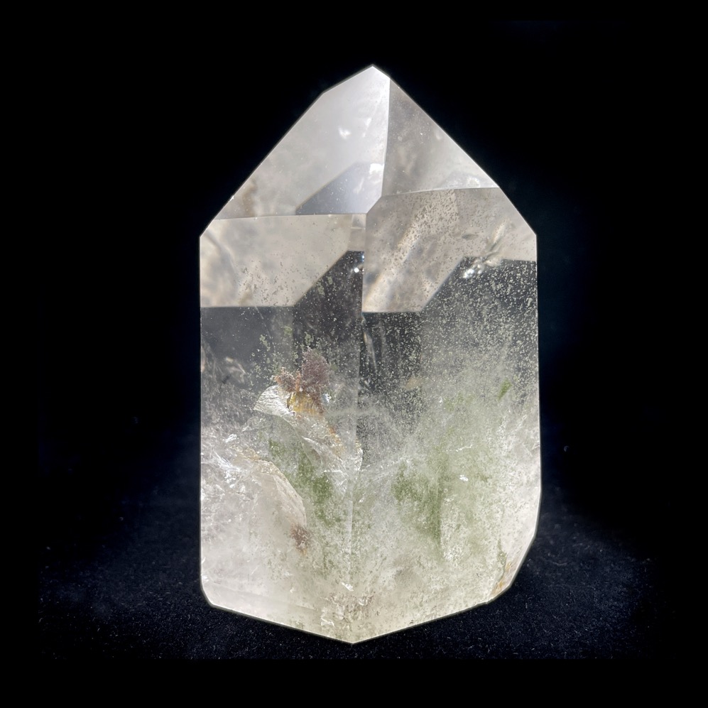 Chlorite Quartz Polished Point 3.5", Brazil - Image 6