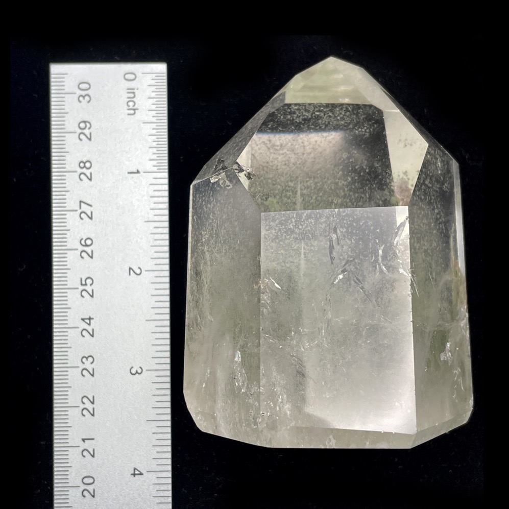 Chlorite Quartz Polished Point 3.5", Brazil - Image 8