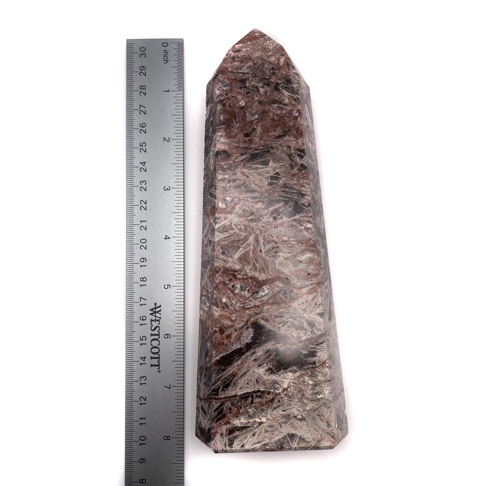 Brecciated Jasper Large Polished Obelisk 8", Brazil - Image 7