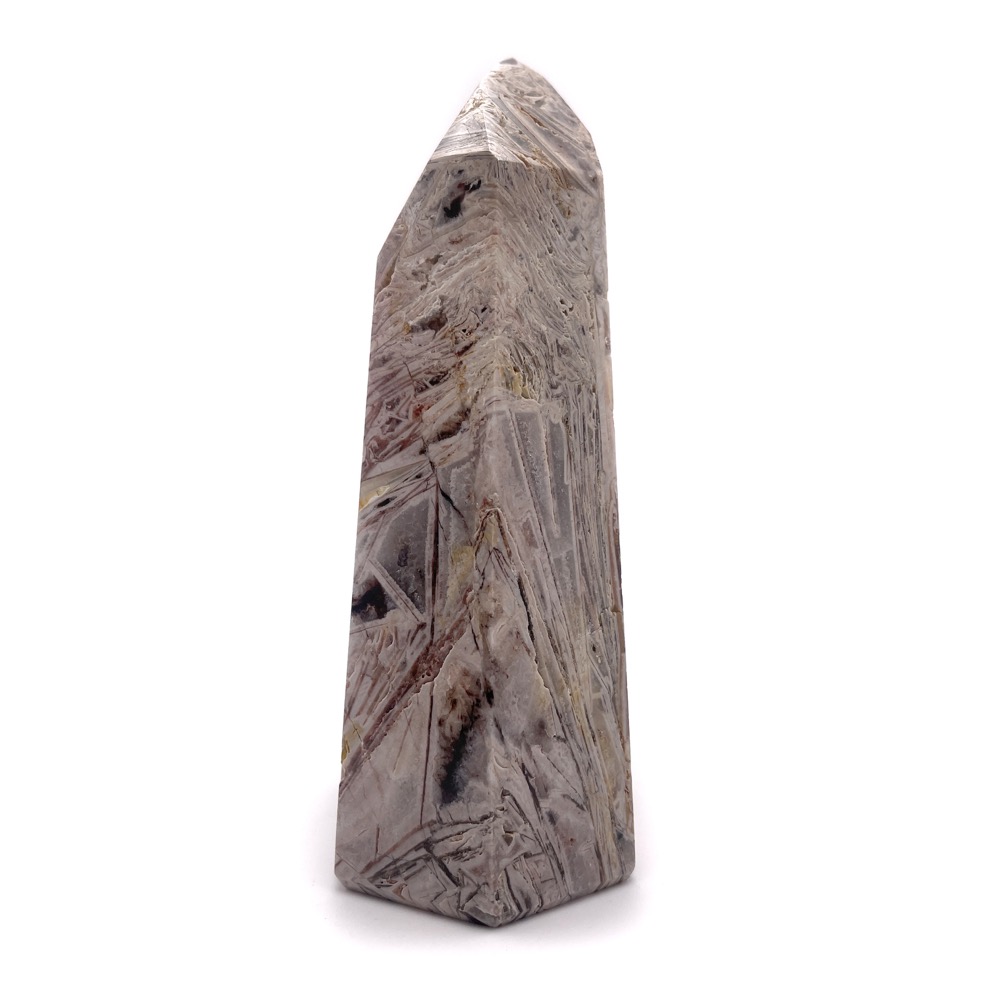 Brecciated Jasper Med Polished Obelisk 5", Brazil - Image 4