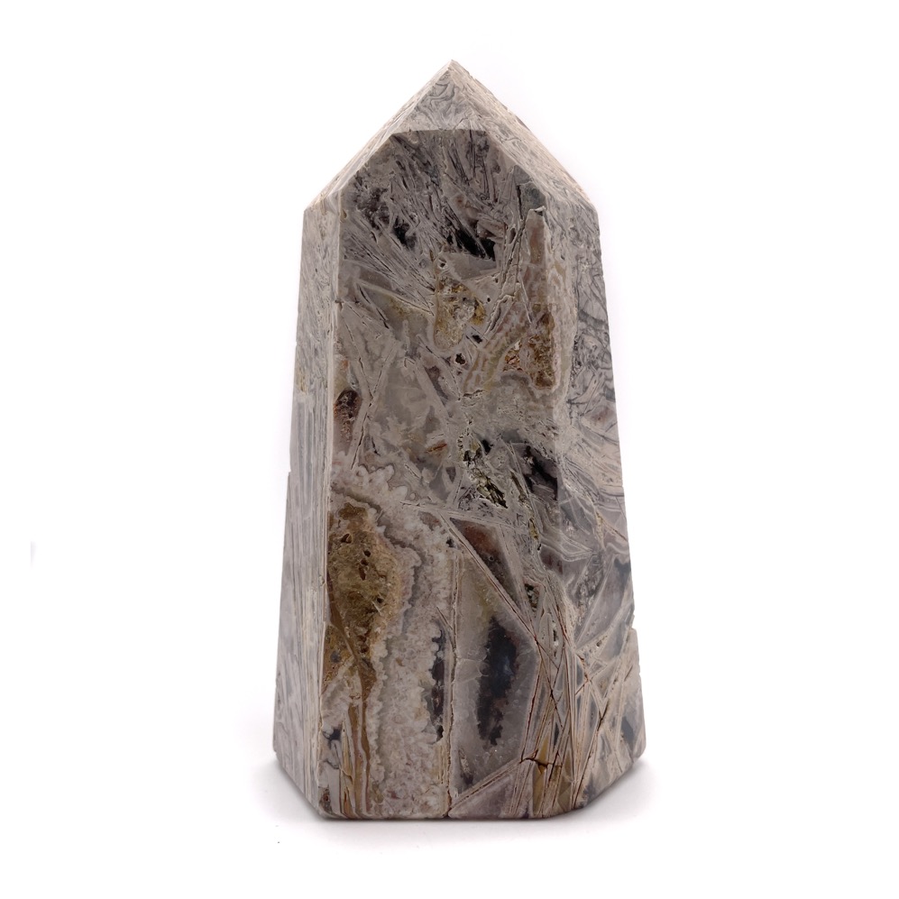 Brecciated Jasper Med Polished Obelisk 5", Brazil - Image 5