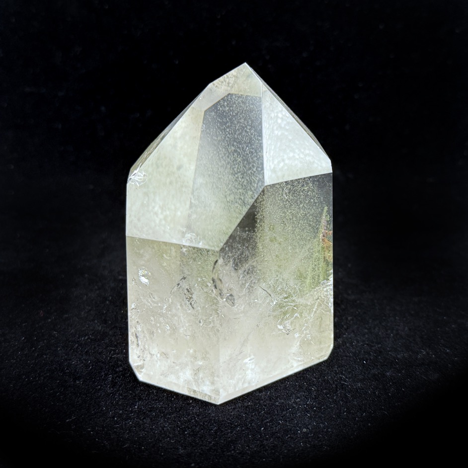 Chlorite Quartz Polished Point 3.5", Brazil
