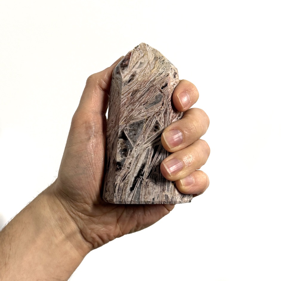 Brecciated Jasper Med Polished Obelisk 5", Brazil - Image 2