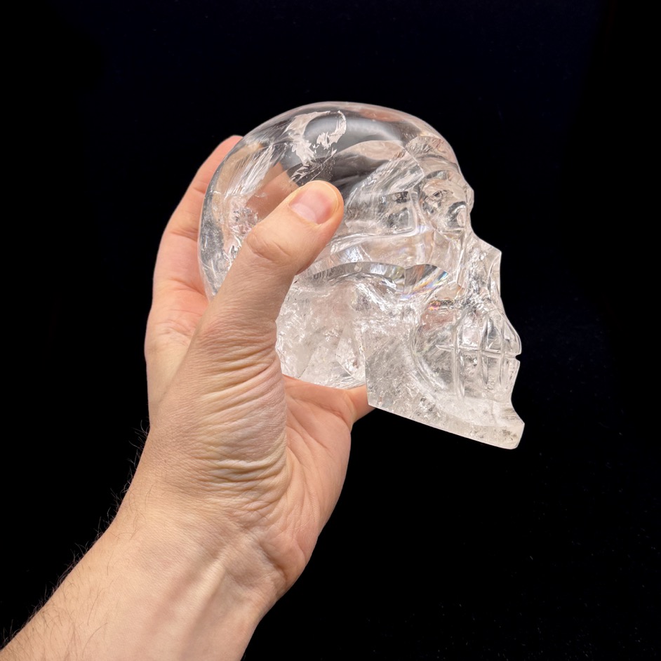 Quartz Crystal Skull 6", Brazil - Image 2