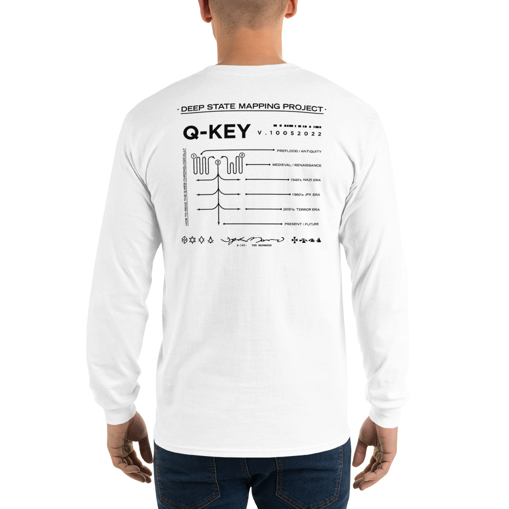 Q-KEY LONG SLEEVE T-SHIRT (WHITE) - Image 4