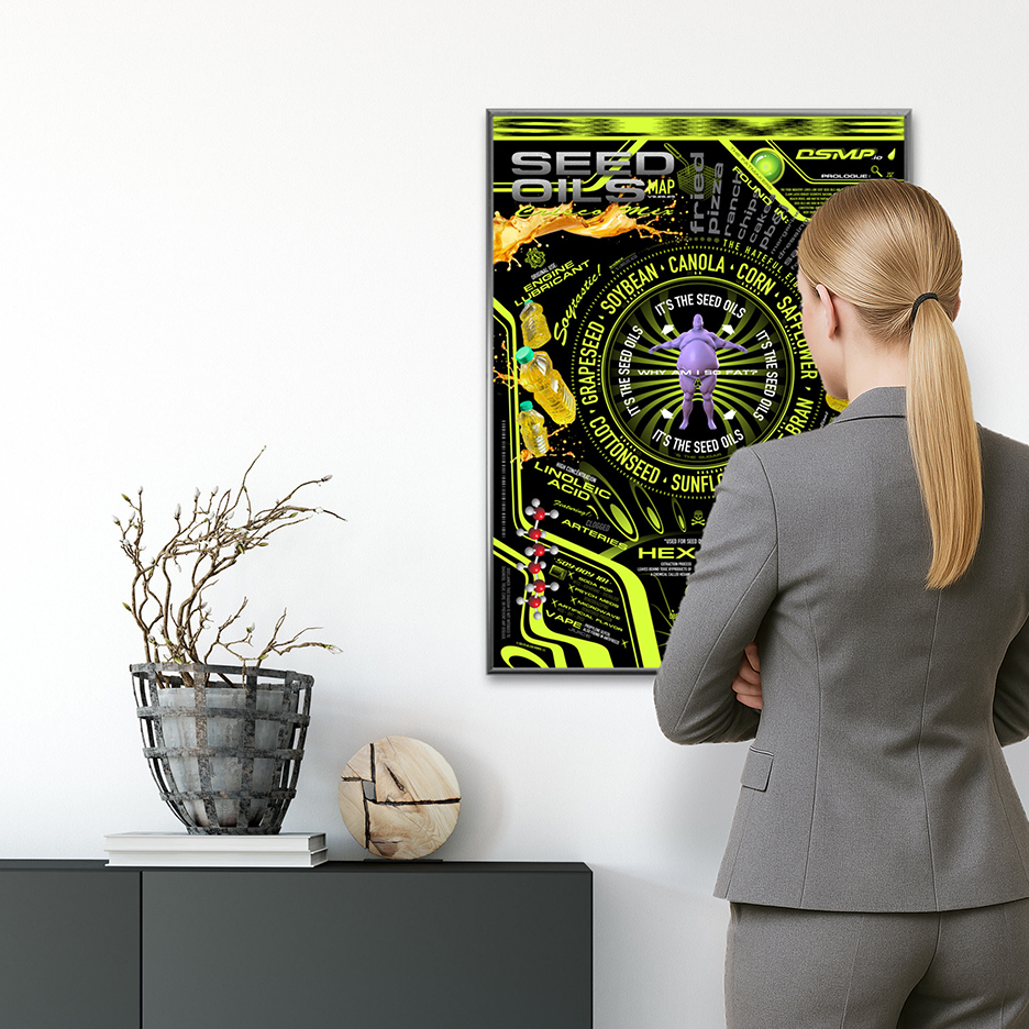 Seed Oils Map Poster 18 x 24" - Image 4