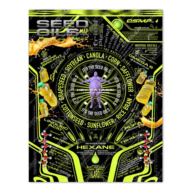 Seed Oil Map 8.5 x 11" Print - Image 2