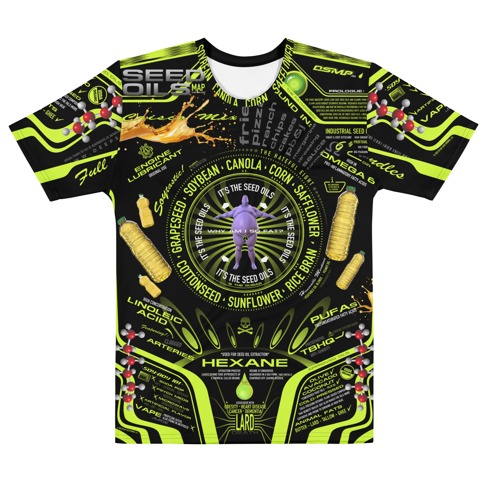 Seed Oils Map T-Shirt