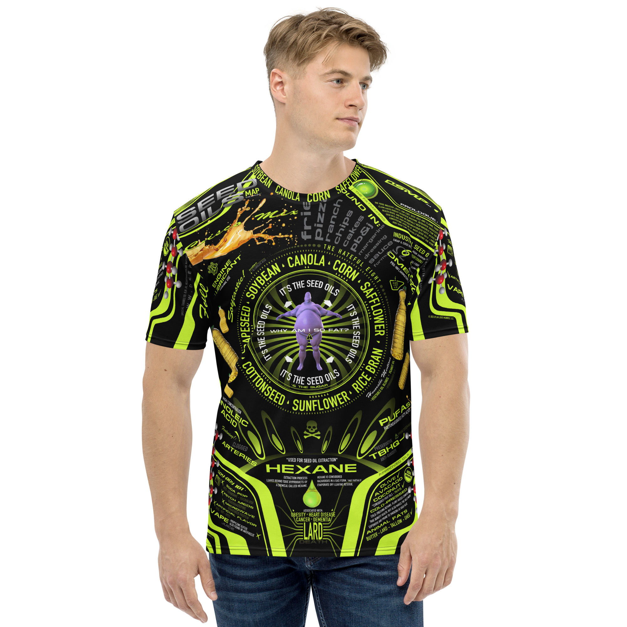 Seed Oils Map T-Shirt - Image 3