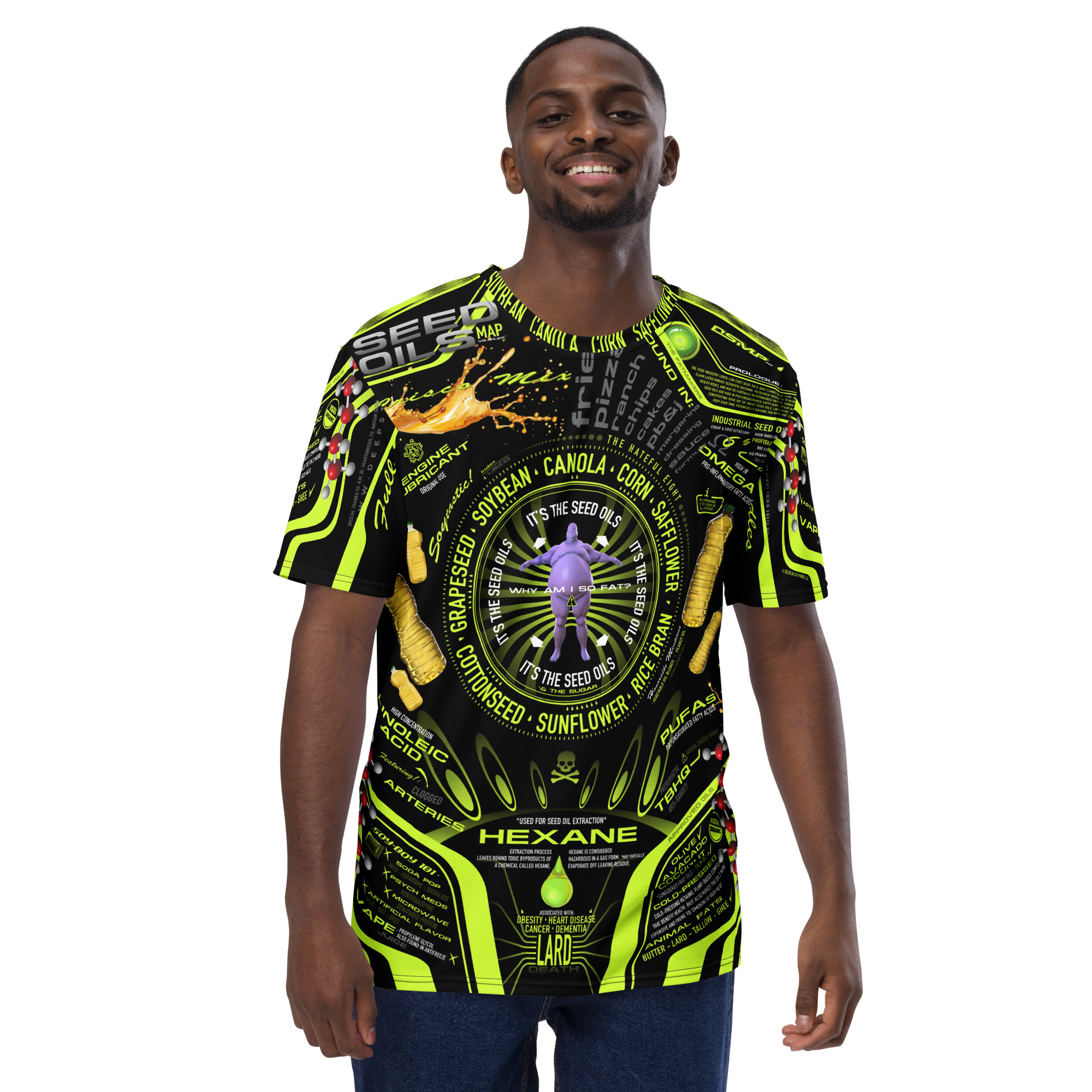 Seed Oils Map T-Shirt - Image 6