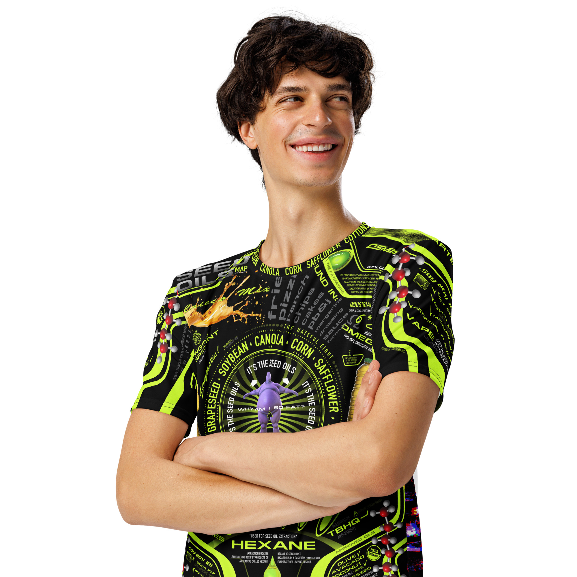Seed Oils Map T-Shirt - Image 8