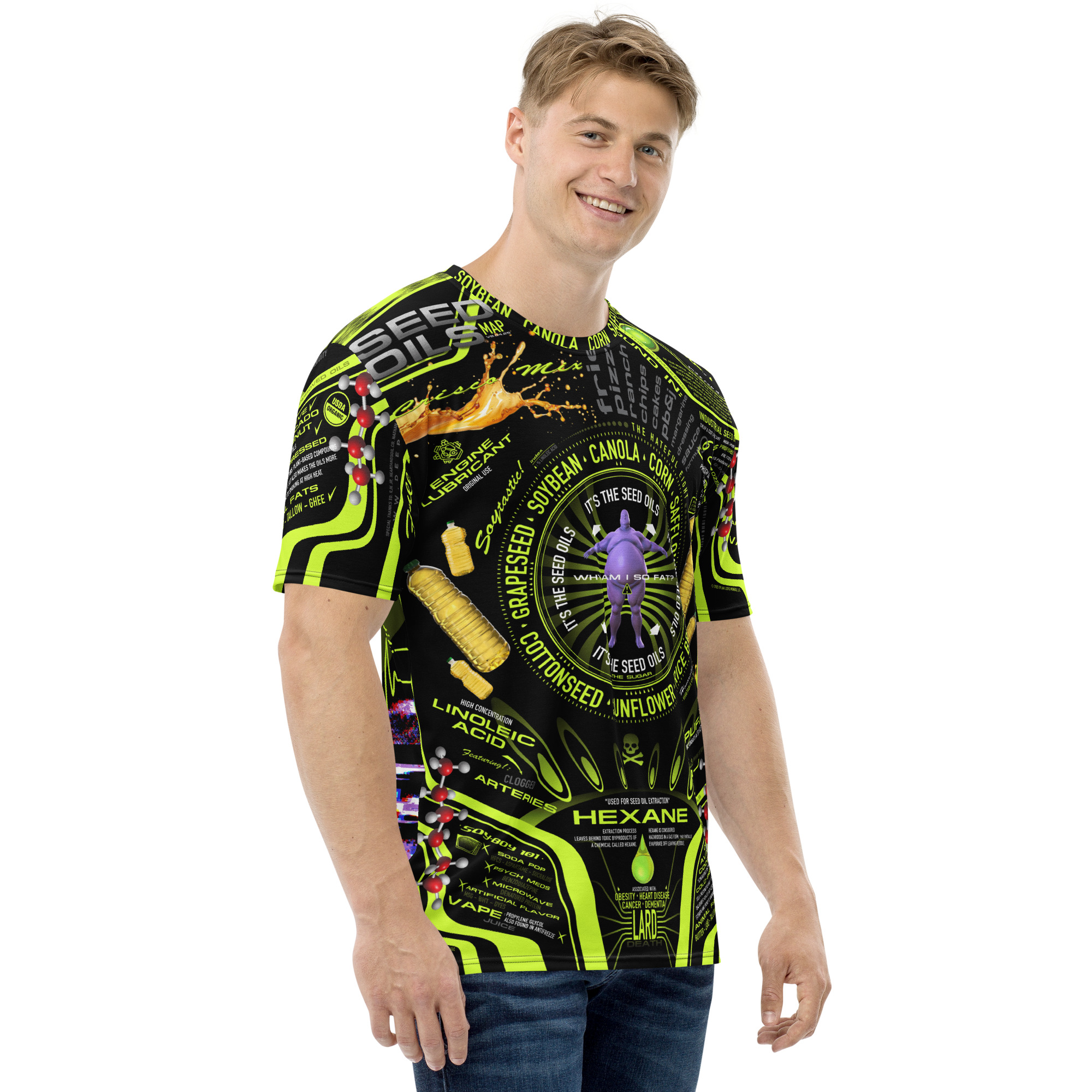 Seed Oils Map T-Shirt - Image 5