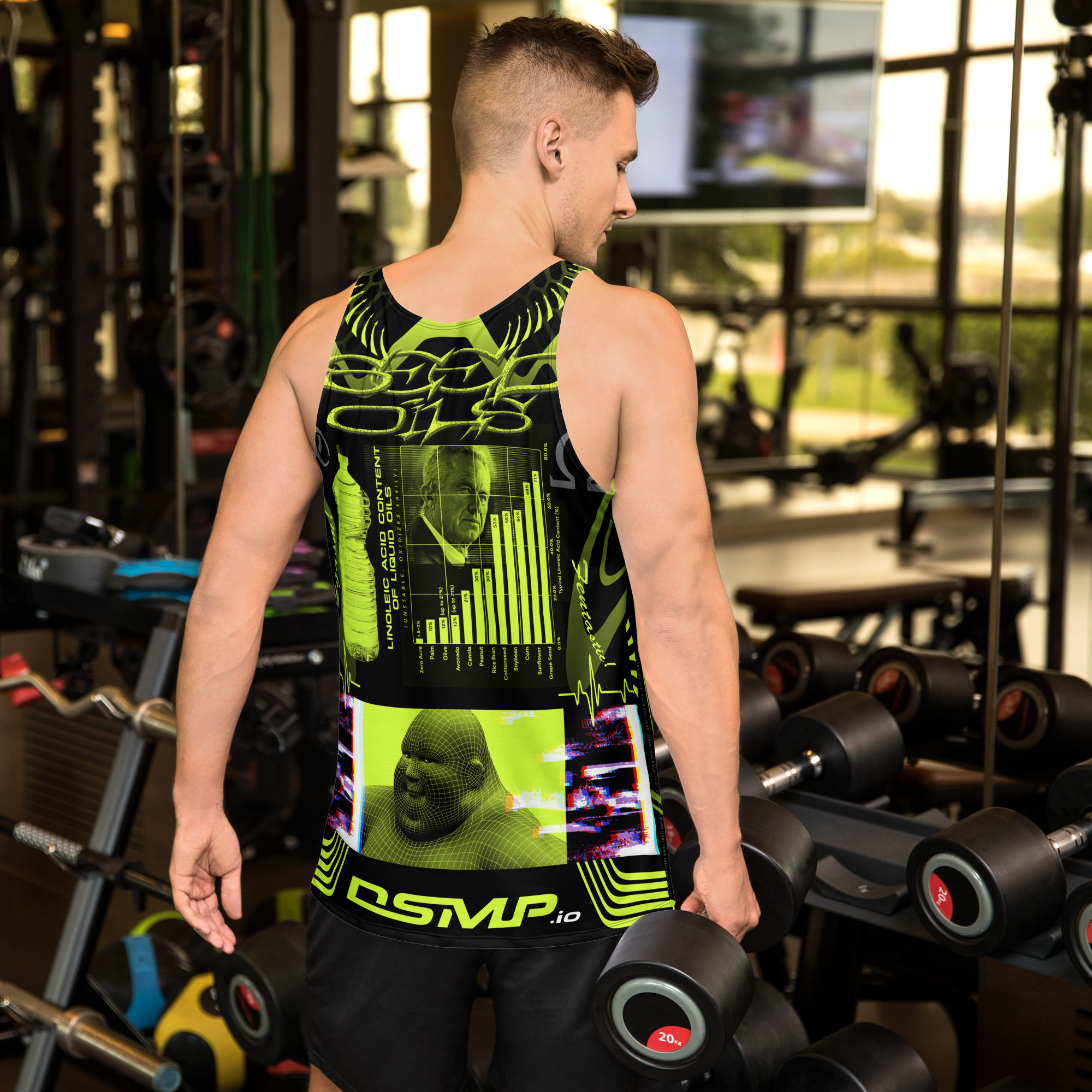 Seed Oil Map Tank Top - Image 4
