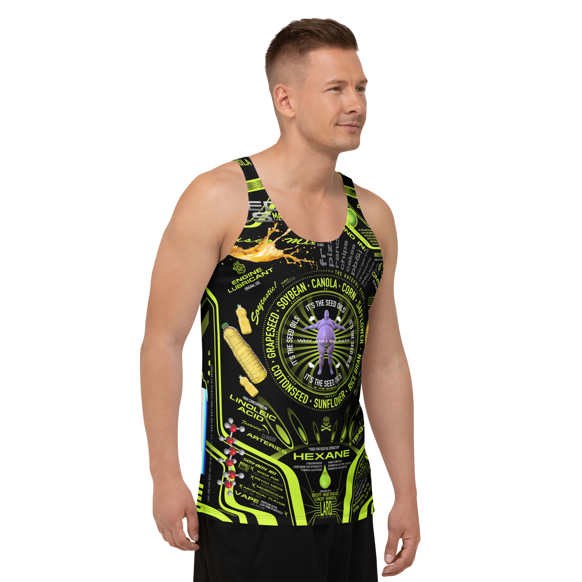 Seed Oil Map Tank Top - Image 5