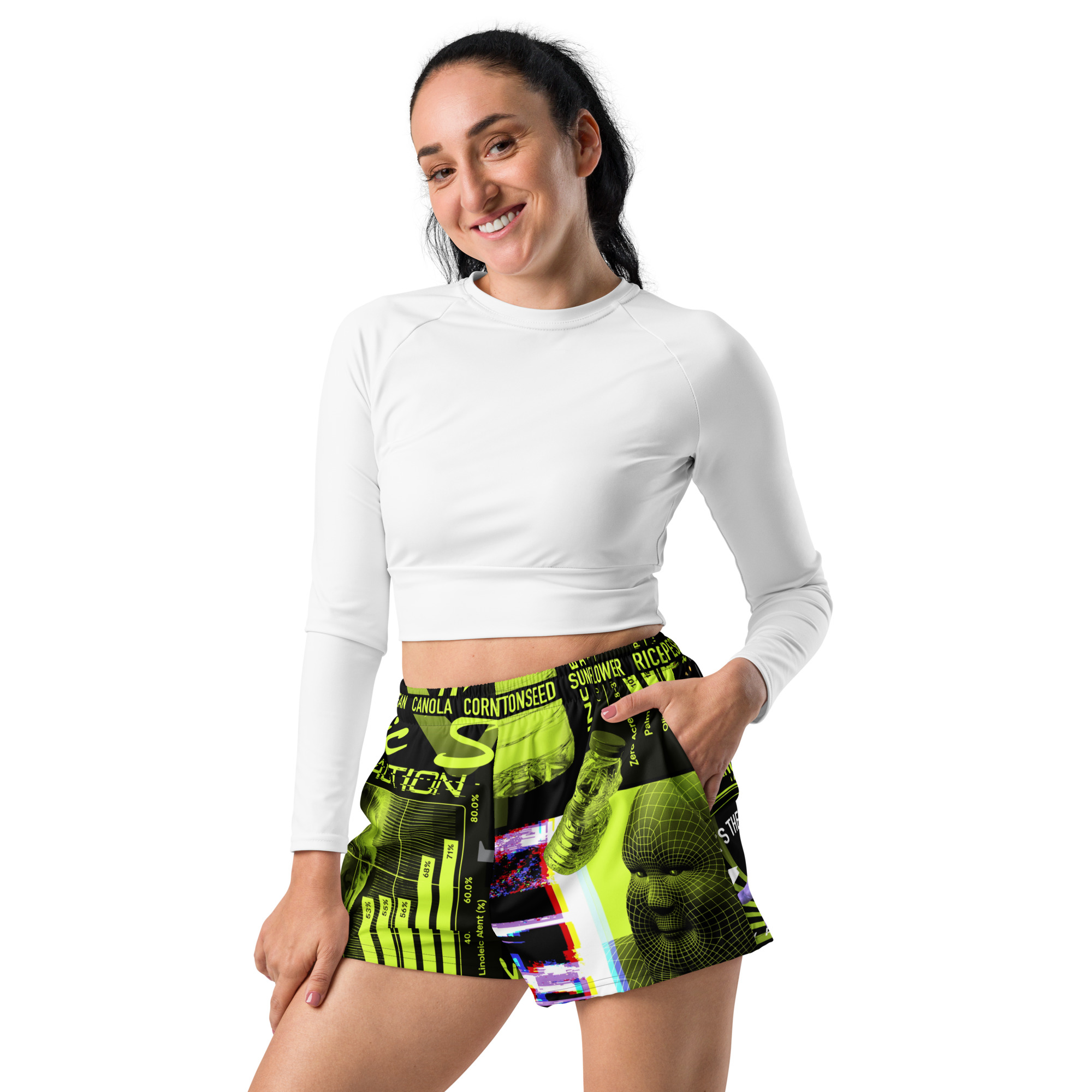 Seed Oil Map Running Shorts - Image 6